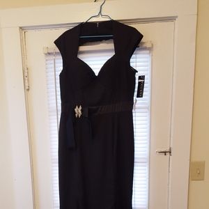Faviana black formal dress